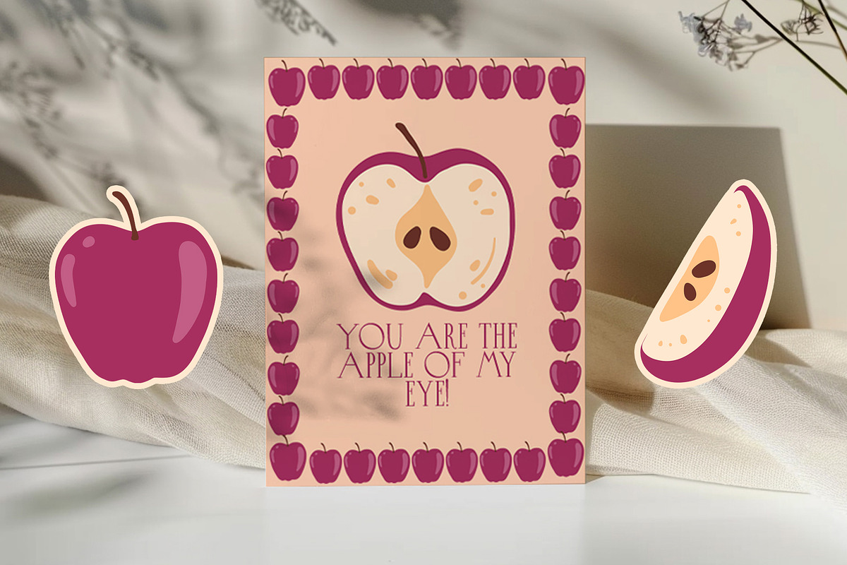 Botanical fruit clipart & frames, a Food Illustration by Carpet Tapete Pretzel (Photo 5 of 11)