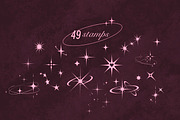 49 procreate Y2K Star Stamp Sparkles, a Brush Add-On by laura.design (Thumbnail 4 of 7)