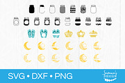Monogram SVG Cut File Bundle, an Illustration by SavanasDesign (Thumbnail 9 of 9)