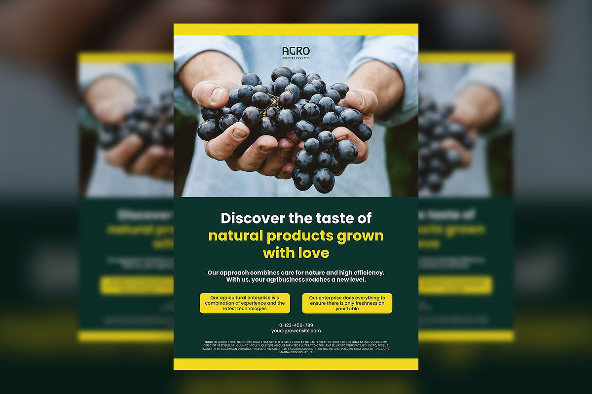 Agriculture A4 Flyer, a Flyer Template by professorinc