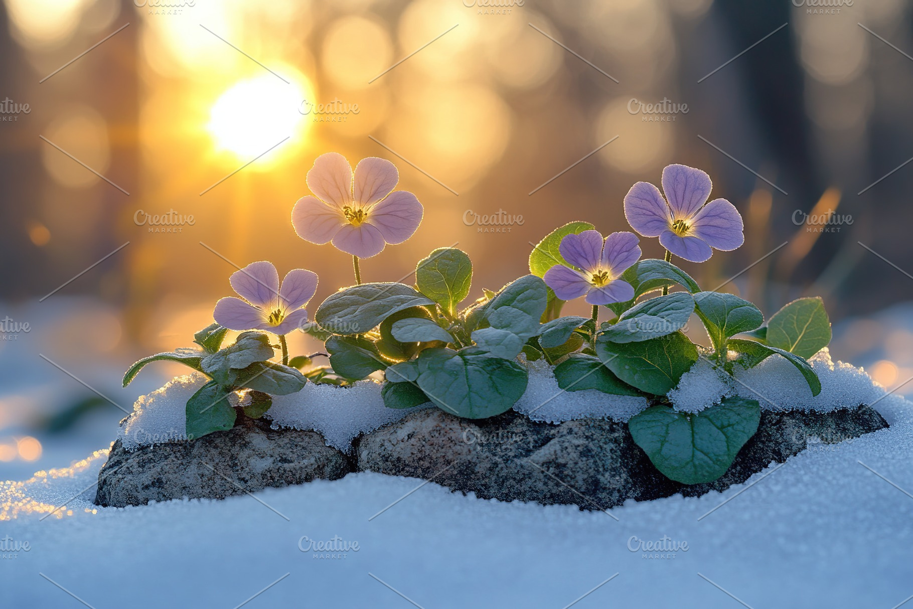 Bouquet of spring flowers in the forest, a Nature Photo by AlyaAnd