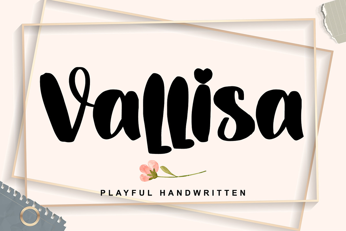 Vallisa, a Script Font by Letterara (Photo 1 of 7)