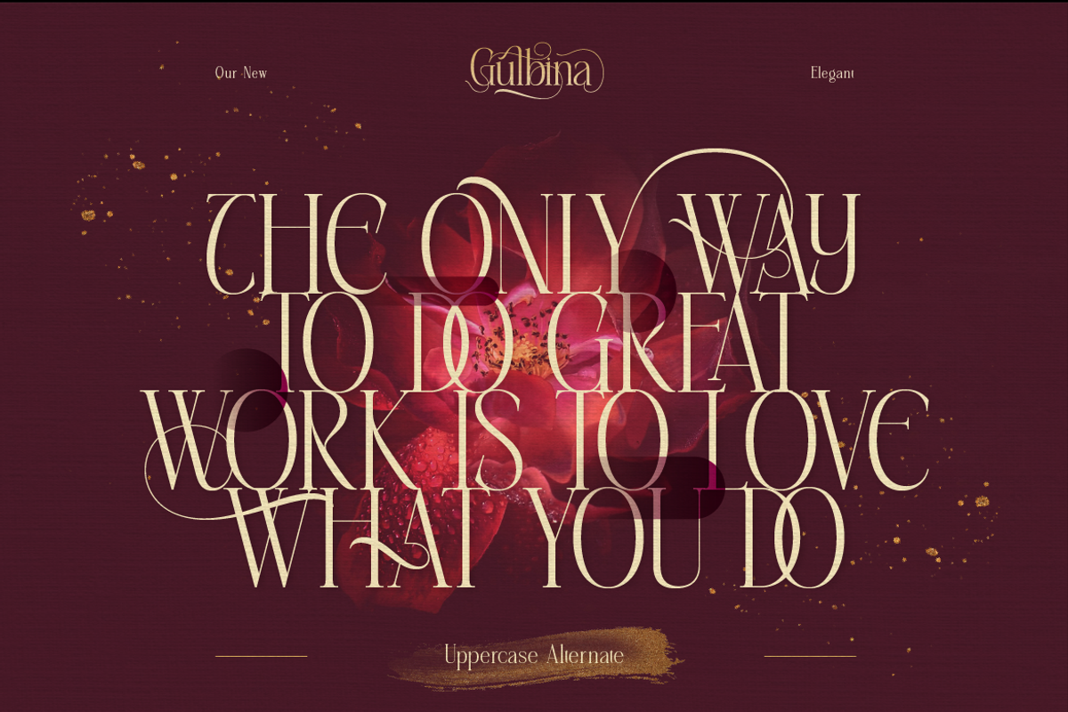 Gulbina, a Serif Font by Burntilldead (Photo 8 of 12)
