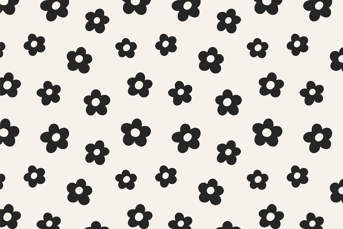 Floral seamless daisy patterns set, a Pattern Graphic by Good Studio