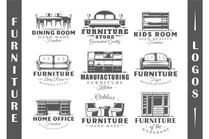 9 Furniture Logos Templates Vol.1