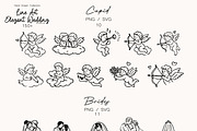 Hand Drawn Elegant Wedding 150+ SVG, an Object Illustration by DreamoraArt (Thumbnail 4 of 12)