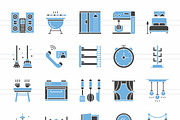 Home Blue & Black Icons, an Icon by IconBunny (Thumbnail 2 of 2)