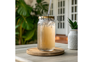 Minimalist Can Glass Mockup Outdoor, a Product Mockup by MockupWizard
