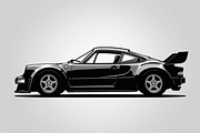 Sports Car Silhouette, an Illustration by balal (Thumbnail 3 of 9)
