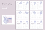 Floral Minimalist Calendar 2024, a Stationery Template by Rose Design (Thumbnail 2 of 5)