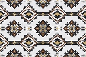 Southwestern Aztec Geometric Pattern