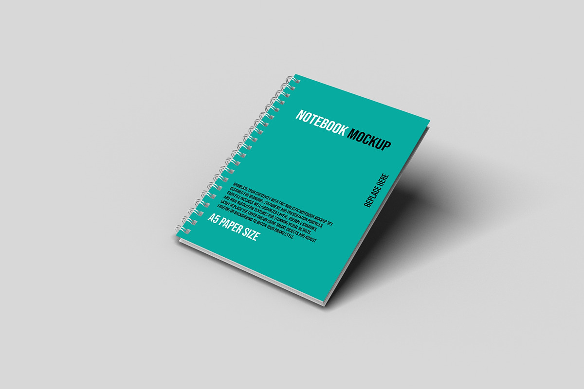 3 Notebook Mockup Sets, a Books & Magazine Mockup by LOGTURNAL (Photo 2 of 4)