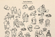 Joyful seniors. 30 illustrations, a Person Illustration by Nadia Murash (Thumbnail 2 of 5)