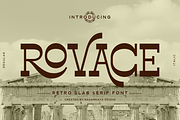 Rovace - Retro Slab Serif Font, a Slab Serif Font by RagamKata (Thumbnail 1 of 11)