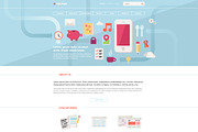 FlatPixel - Illustrated PSD Template, a Landing Page Template by Mgd.Design (Thumbnail 2 of 5)