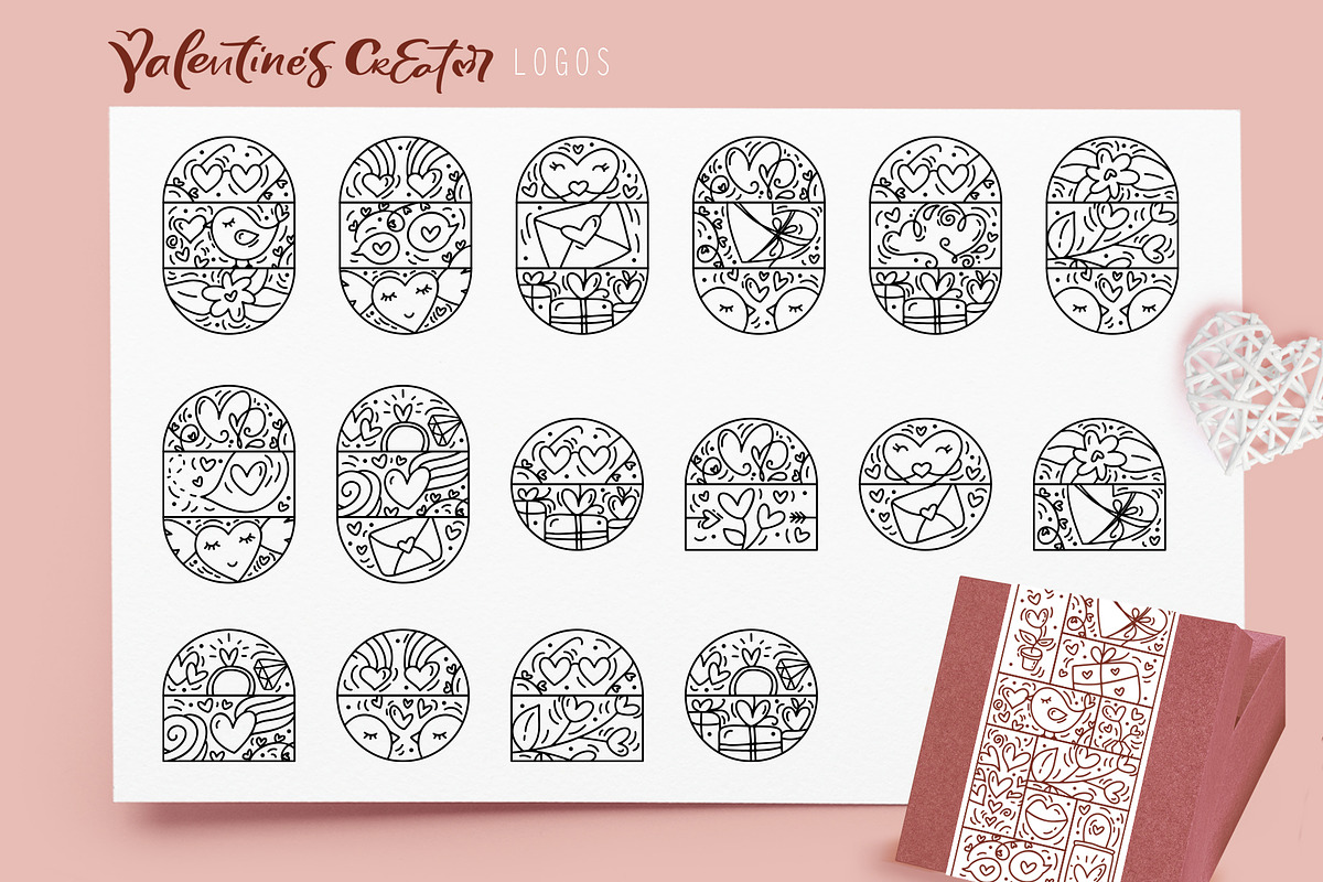 Valentine`s Creator Logo Vector SVG, an Object Graphic by Happy Letters (Photo 5 of 13)