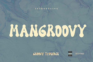 MANGROOVY retro vintage groovy type
