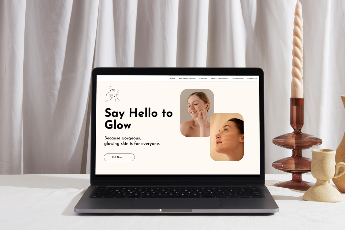 Modern Skincare Website Template, a Landing Page Template by Adored Templates (Photo 7 of 10)