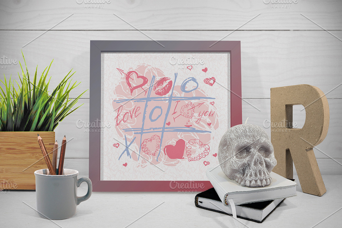 Love set. Hearts kisses doodle, an Object Graphic by antuanetto (Photo 5 of 5)