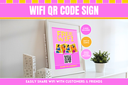 Purple WiFi QR Code Sign, a Flyer Template by SunshineStudioBoutique (Thumbnail 1 of 11)
