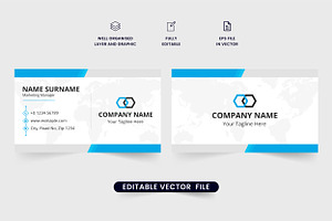 Modern Business Card Template Vector