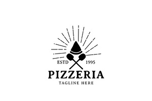 Vintage Pizzeria Pizza Logo Design, a Branding & Logo Template by AlvinStd