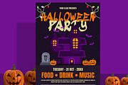New Halloween Party Flyer, a Flyer Template by ContestDesign (Thumbnail 2 of 3)