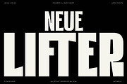 HN Neue Lifter, a Sans Serif Font by Hora Nocte (Thumbnail 1 of 10)