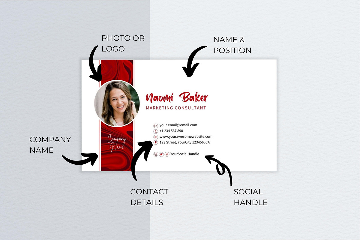 Professional Business Card Template, a Business Card Template by B2 Studio (Photo 5 of 11)
