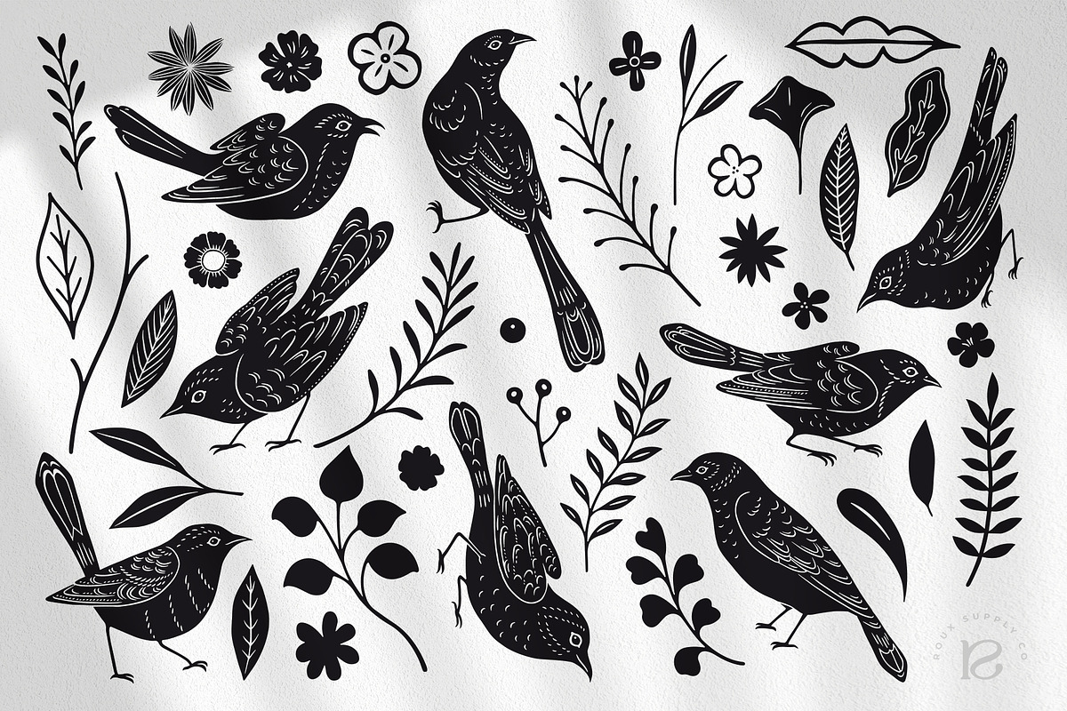 Monochrome Magic 4 in 1 Bundle, a Decorative Illustration by rouxsupplyco (Photo 21 of 27)
