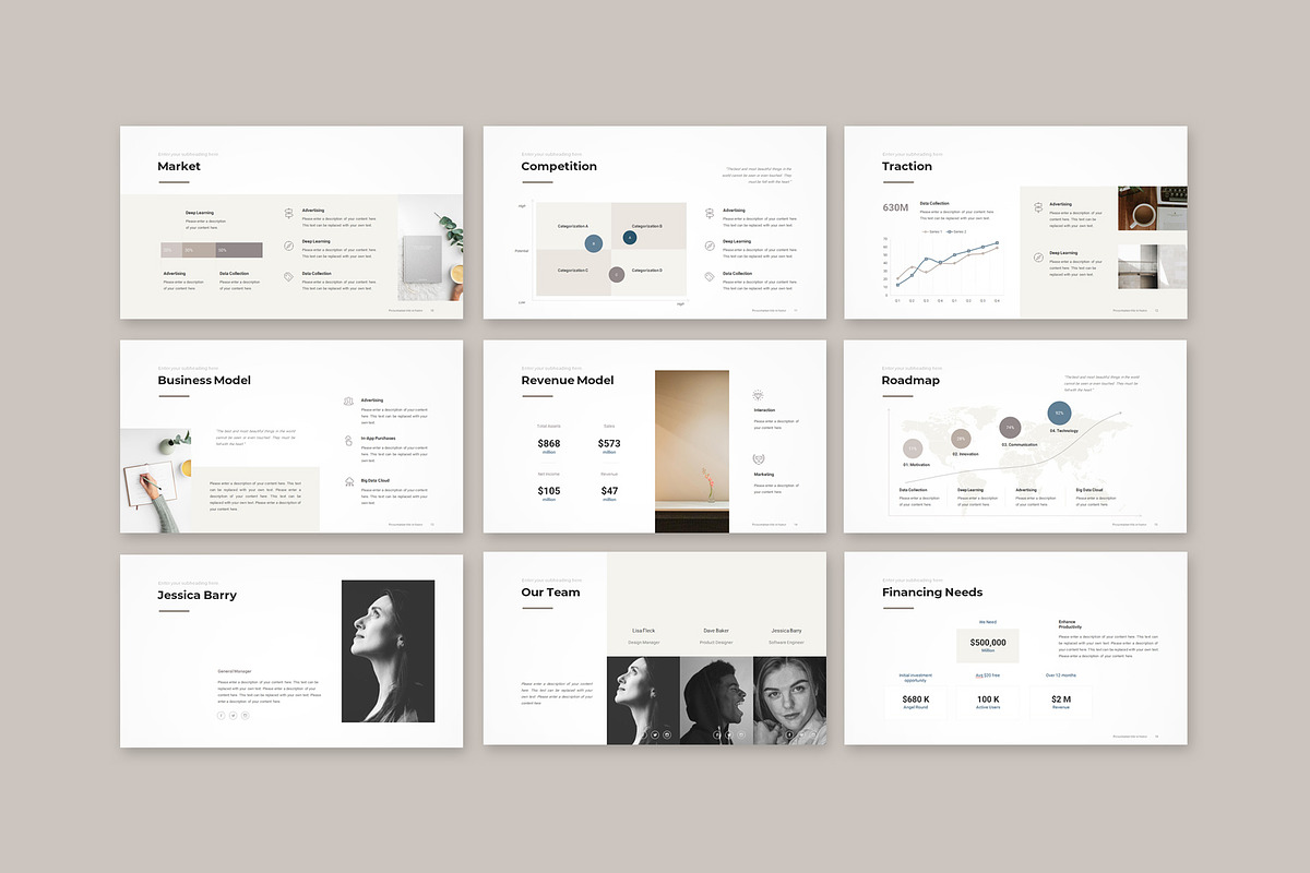 Pitch Deck PowerPoint Template, a Presentation Template by CreativityForest (Photo 5 of 16)