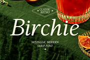Birchie - Nostalgic Modern Serif, a Serif Font by Surplus Type Co (Thumbnail 1 of 8)