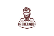 Vintage Barber Shop Logo Vector, a Branding & Logo Template by Master Design (Thumbnail 2 of 2)
