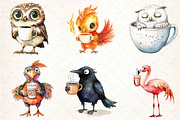 Funny Cartoon Caffeinated Quirky Bir, an Illustration by DreamCafeArt (Thumbnail 2 of 5)