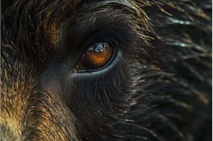 Detailed Bear eye closeup. Generate, an Animal Photo by Ylivdesign