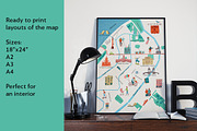 Illustrated map of St. Petersburg, a Person Illustration by Dina_Ruzha (Thumbnail 2 of 10)