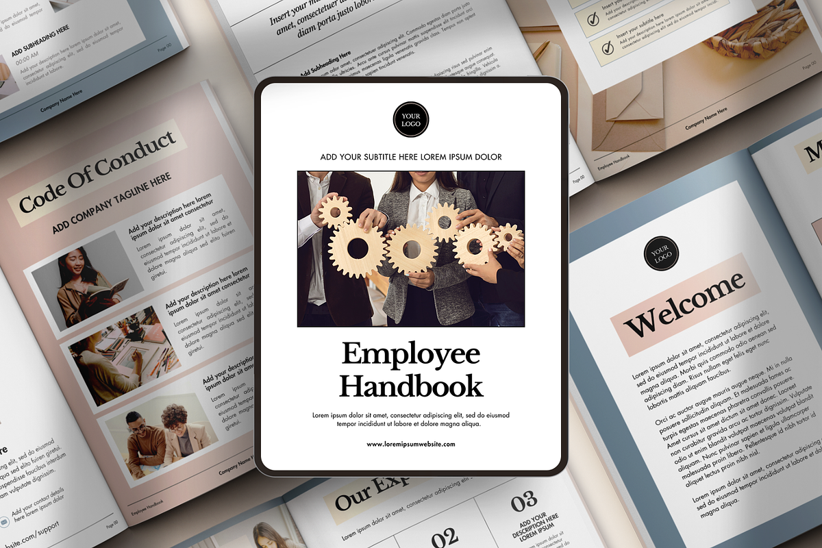 Employee Handbook Template, a Magazine Template by Creatif Foundry (Photo 1 of 8)