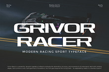 Grivor Racer - Modern Sport Font