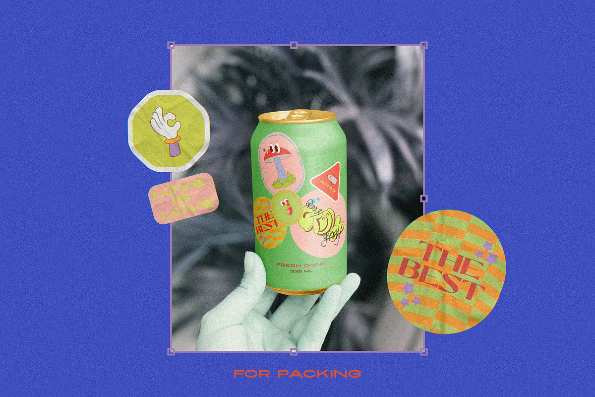 Retro Vibe Stickers, an Emoji Icon by nadispasibenko (Photo 7 of 15)