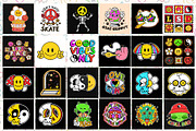110 Hippie Prints & Seamless Pattern, a Decorative Illustration by Slavko Kahovsky (Thumbnail 4 of 6)
