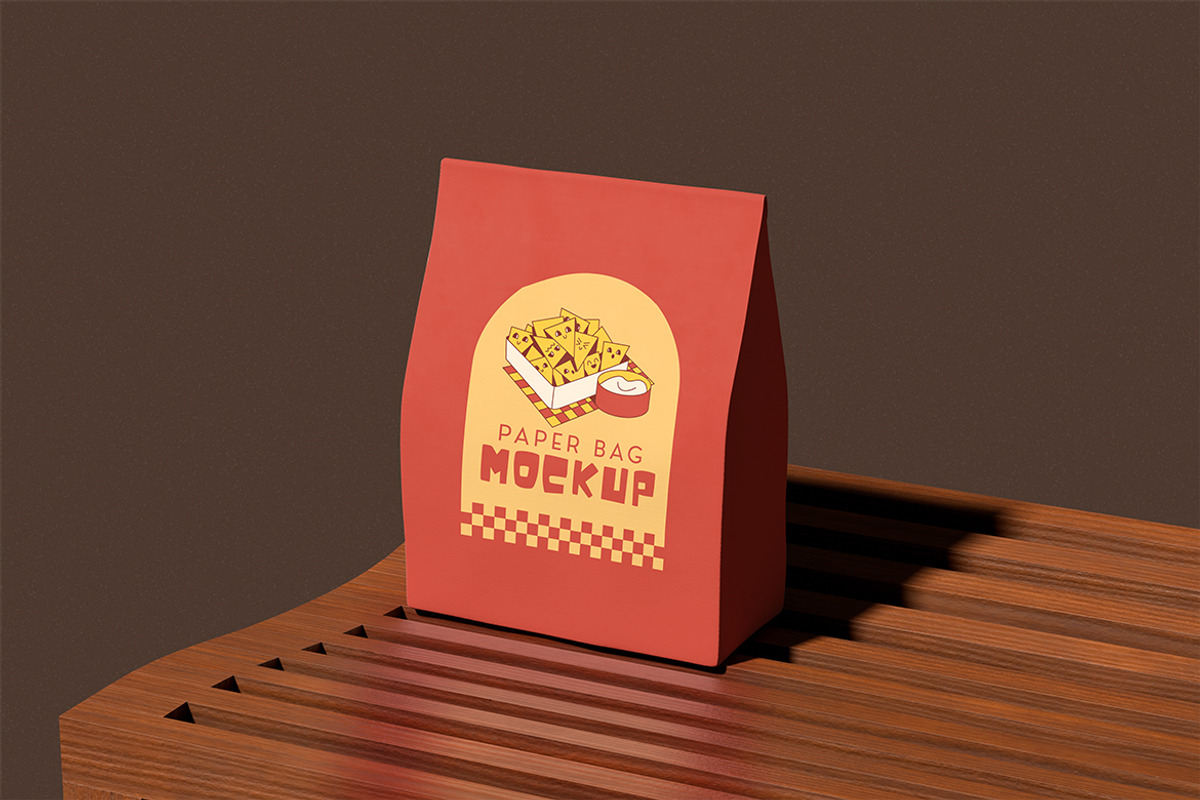Paper Bag Mockup, a Packaging Mockup by xavier_studio (Photo 3 of 5)