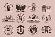 Vintage coffee emblems part 1, a Branding & Logo Template by AkimD (Thumbnail 2 of 4)