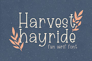 Harvest Hayride, Cute Serif Font, a Serif Font by Designing Digitals (Thumbnail 1 of 7)