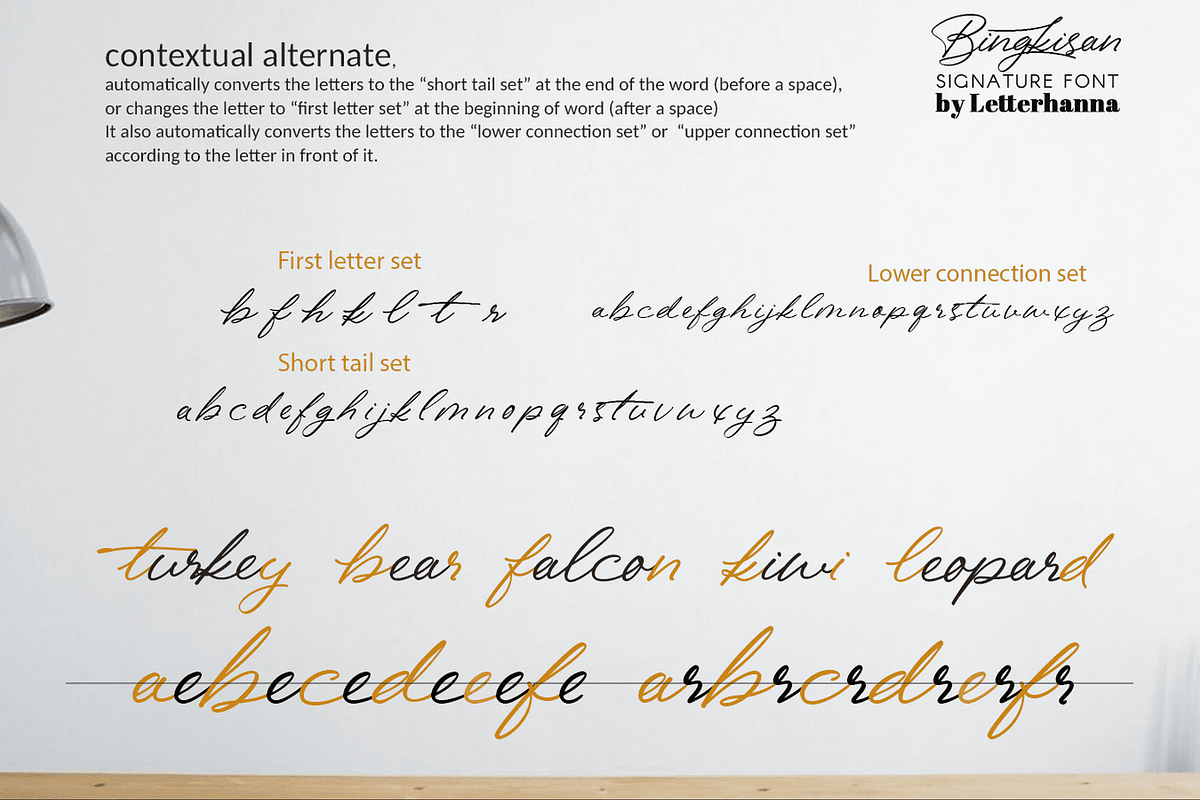 Bingkisan Font, a Script Font by Letterhanna Studio (Photo 8 of 12)