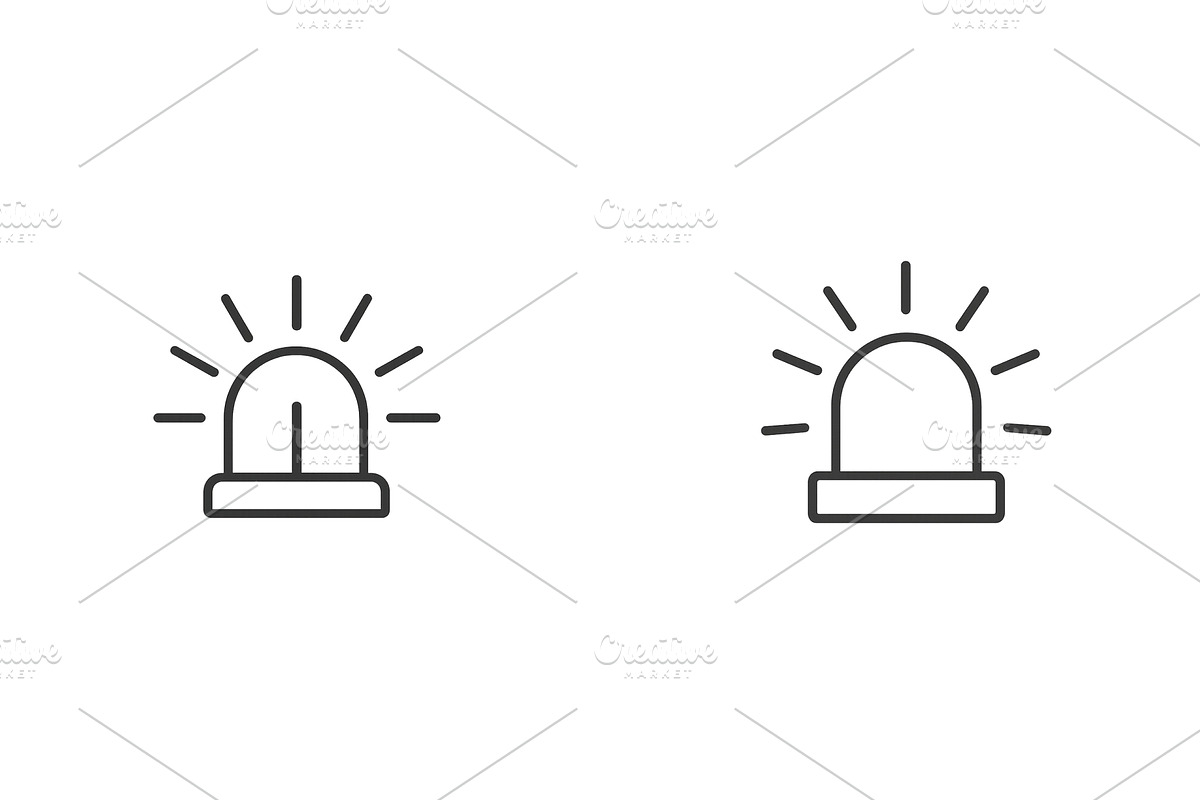 Emergency warning lights indicating, an Illustration by ZinetroN