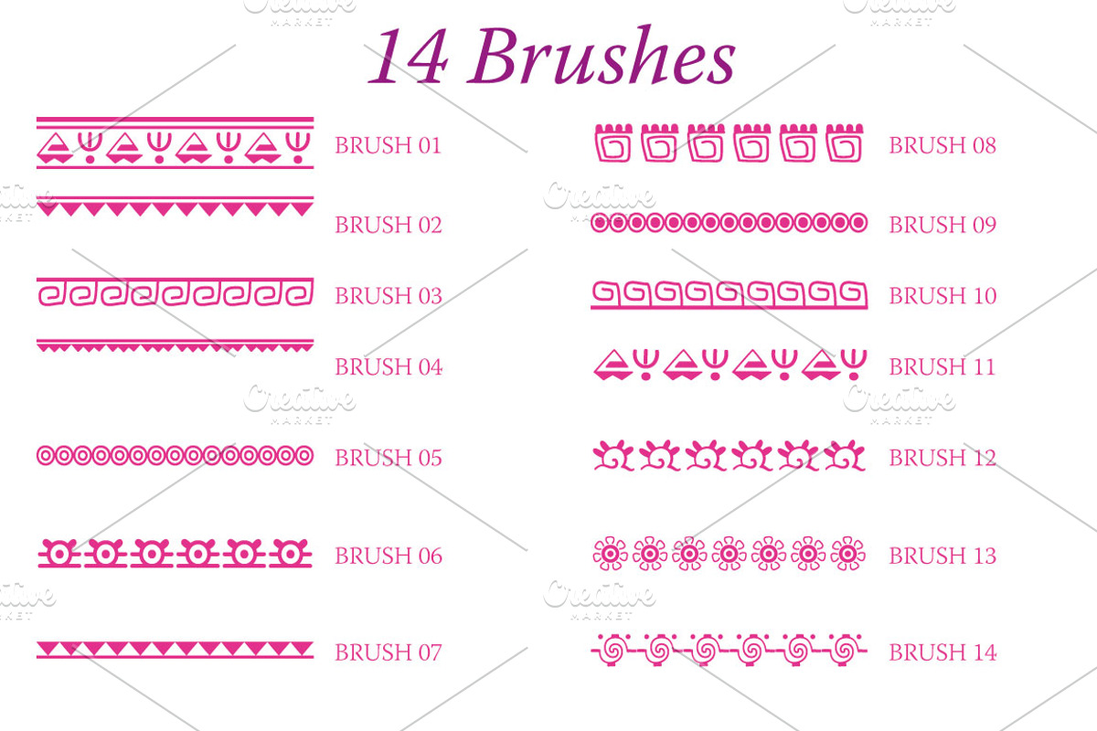 Ethnic Mexican Brushes, a Brush Add-On by Sunny Design (Photo 2 of 5)