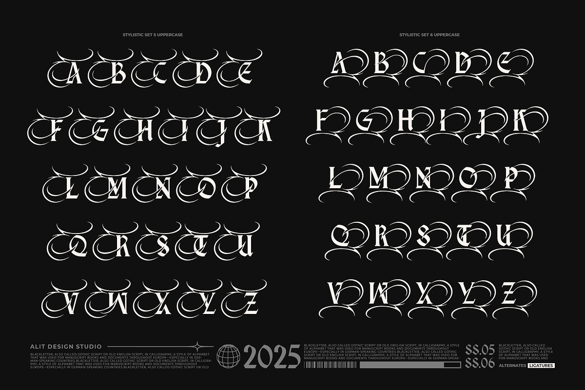 Doverise Typeface, a Blackletter Font by alit design (Photo 19 of 20)