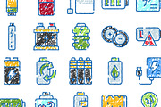 Hand drawn doodle battery and energy, an Object Graphic by pikepicture (Thumbnail 3 of 3)