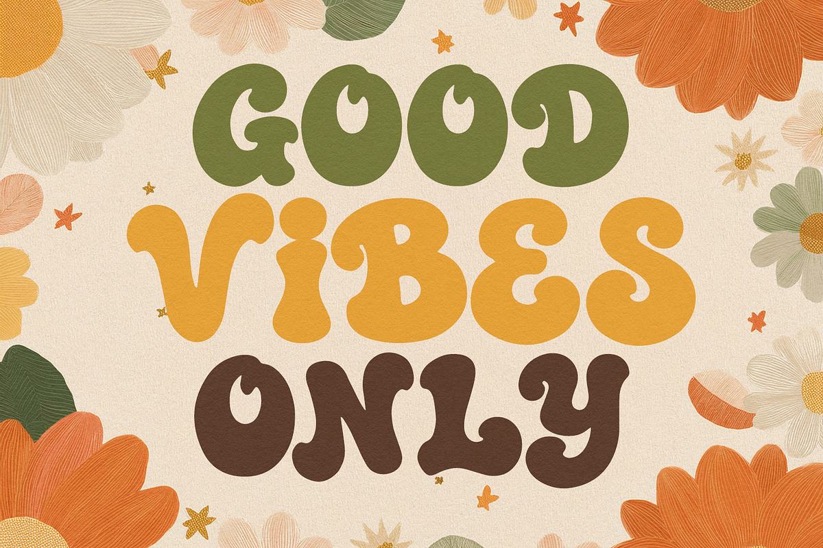 Morame Yoabe Retro Groovy Display, a Serif Font by Maulana Creative (Photo 2 of 7)