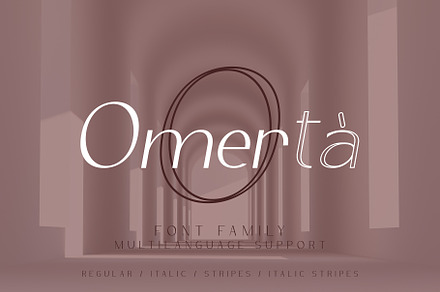 Omerta font family, a Sans Serif Font by Alexander Tiunov